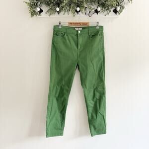 Hobbs London Green Straight Leg Denim Jeans Size 10 KD